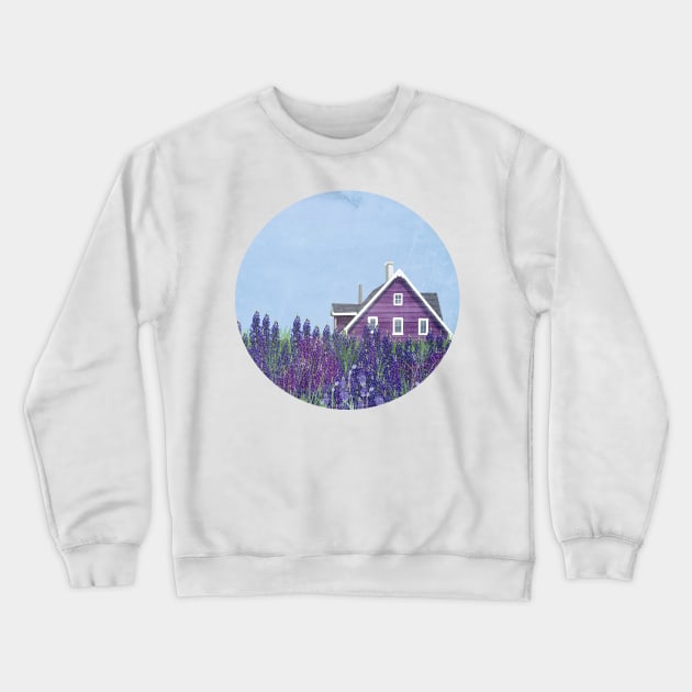 The Purple House Crewneck Sweatshirt by KatherineBlowerDesigns